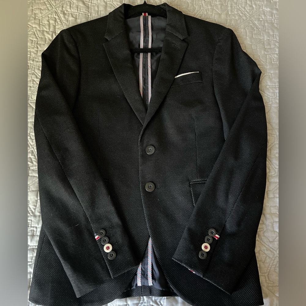 Zara Man blazer, size 34, Pin dotted black, worn once